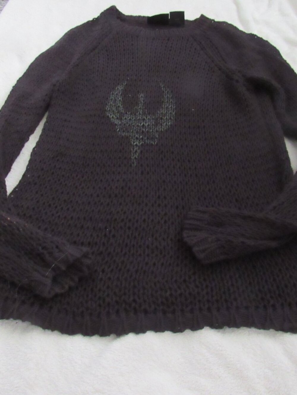 Harley Davidson Black Holy Sweater Size Medium USED
